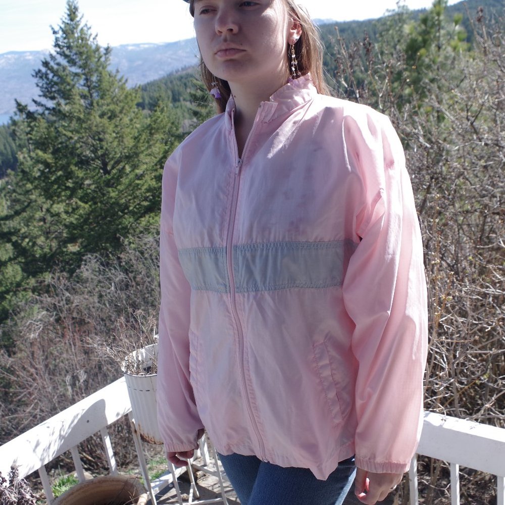 Vintage Pink Lady Foot Locker Jacket Ladies Large